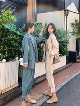 Lecea Alice suits suit women 2022 spring new Korean version loose bunches pants west suit womens blouse
