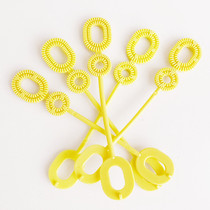 Foreign trade Export Toys Blow Bubbles small tools Bubble Blisters Water Blown double holes Yellow eco-friendly mouth blown with big bubbles