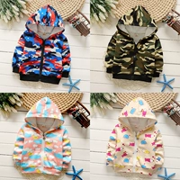 Áo mới 2018 cho bé gái áo khoác nhung mỏng trẻ em mùa xuân và mùa thu dễ thương hoạt hình áo sơ mi có khóa kéo Hàn Quốc ao phao tre em