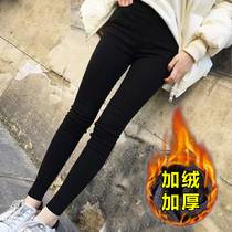 Pregnant Woman Pants Autumn winter outwear plus thickened Bottom Pants Fashion Pencil Small Leggings Black Island Suede Long Pants