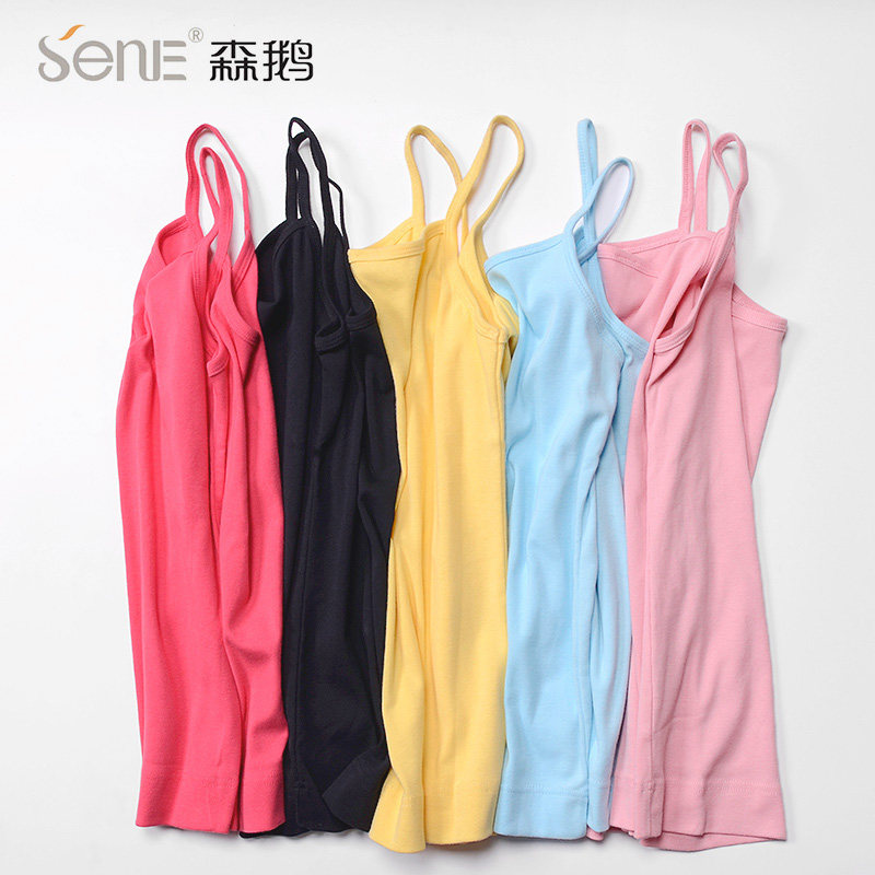 Sengoose Pure Cotton Harnesses Vest Woman to bottom and sexy outwear for a regular undershirt 2030