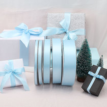 Blue Ribbon Gift Gift Packaging Plain Ribbon Flower Shop Cake Shop Tie Clothing Ingredients Ribbon
