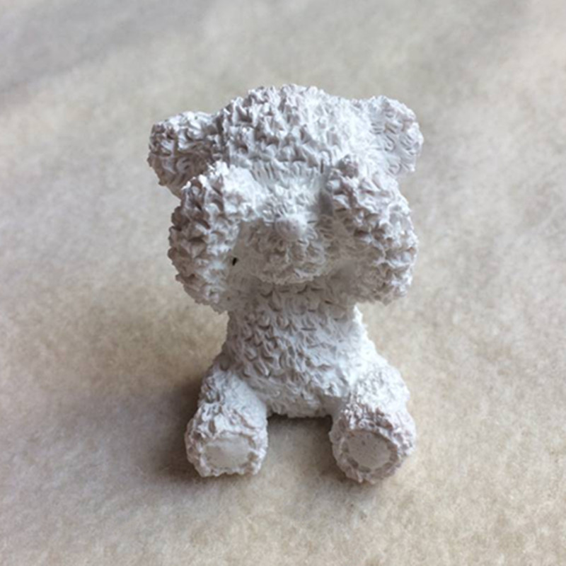 Xe rắn hương liệu 3D Teddy Bear Plaster Khuôn DIY Hướng dẫn sử dụng Gấu bạo lực Mở rộng Mùi thơm Epoxy Silicone khuôn oval