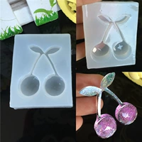 Pha lê Epoxy Trang sức Handmade DIY Làm Handmade UV UV Clay Khuôn vỏ di động Keychain Cherry Khuôn khuôn làm kẹo dẻo