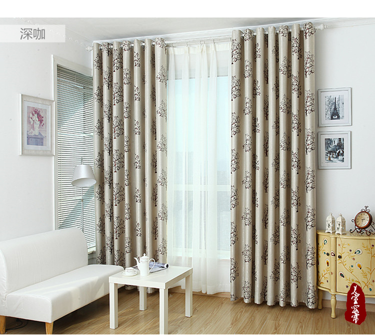 Rèm vải phong cách châu Âu đầy đủ che bóng phòng khách phòng ngủ nghiên cứu cửa sổ dày lên tùy chỉnh hoàn thành rèm vải - Phụ kiện rèm cửa khung treo rèm nhựa