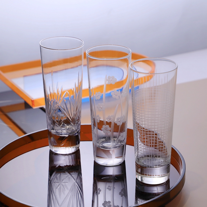 Bar utensil Imports Carved Crystal Glass Cup Corlin Cup Cocktail Glass of juice Winner glass of beer glasses