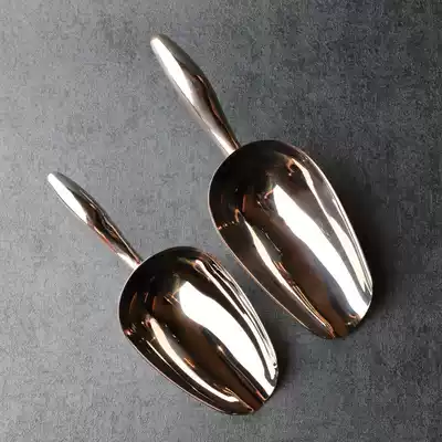 Bar utensils Stainless steel ice shovel Food shovel Crushed ice shovel Flour shovel 304 stainless steel integrated shovel