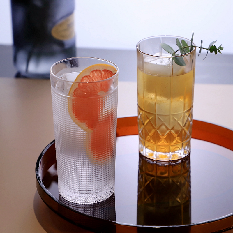 Imported crystal glass cocktail glass long drink glass Colin glass high quality household water glass