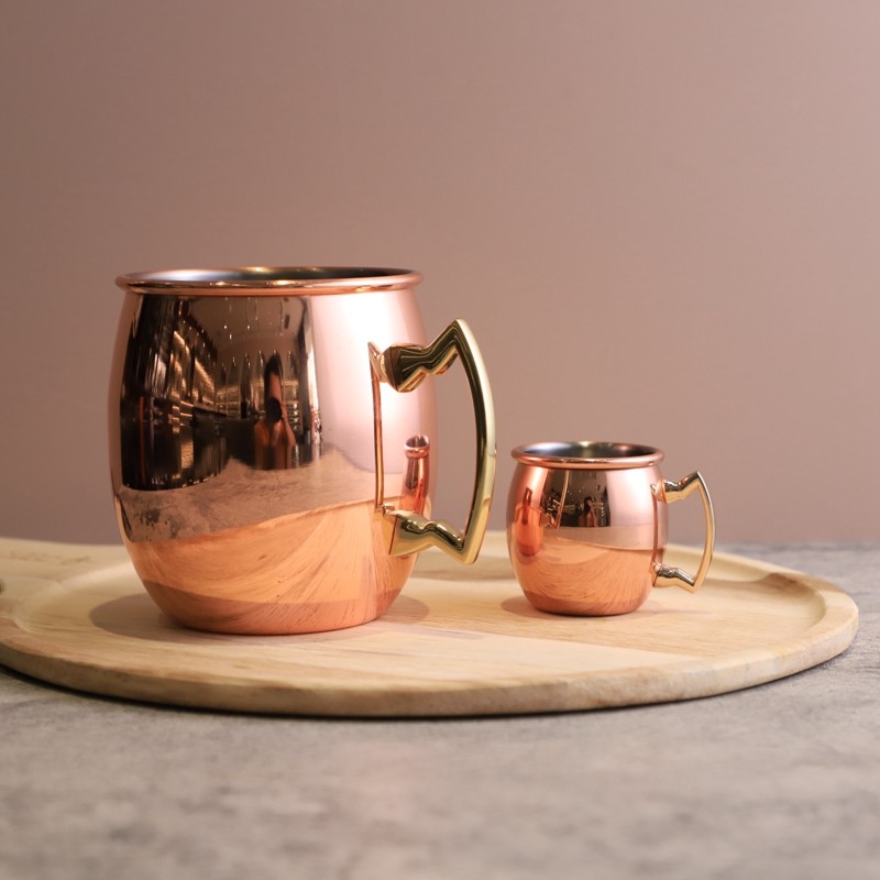 Bar creative sip cup mini shot glass copper cup Moscow mule cup cocktail cup household cup
