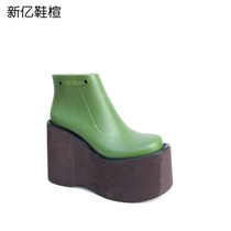 Xinyi shoe last womens super high-heeled thick-soled muffin shoes round toe shoe last high-top casual shoe last female W082H