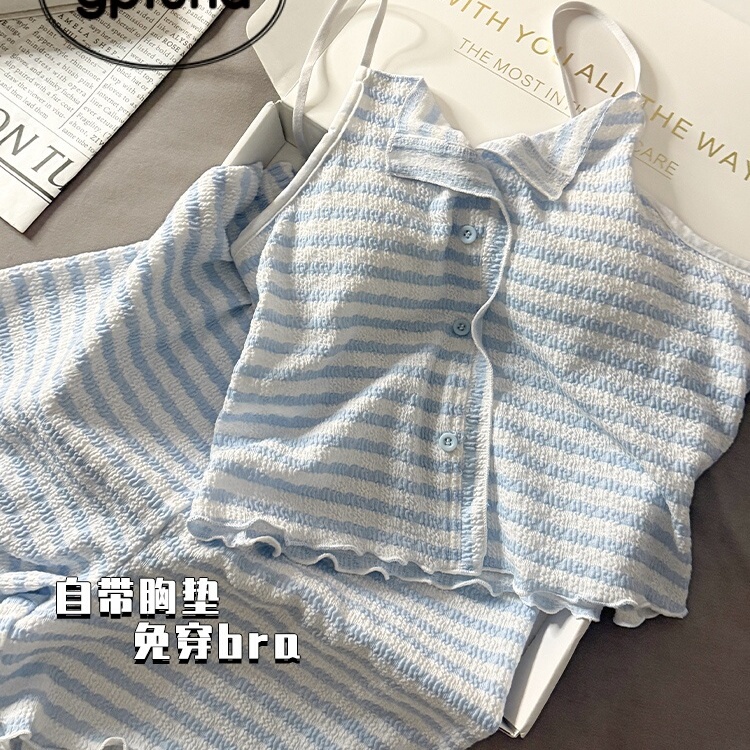 Gptuna Modal Pajamas for Women Summer with Chest Pads Tank Top Shorts 2026 New Pure Desire Camisole Loungewear