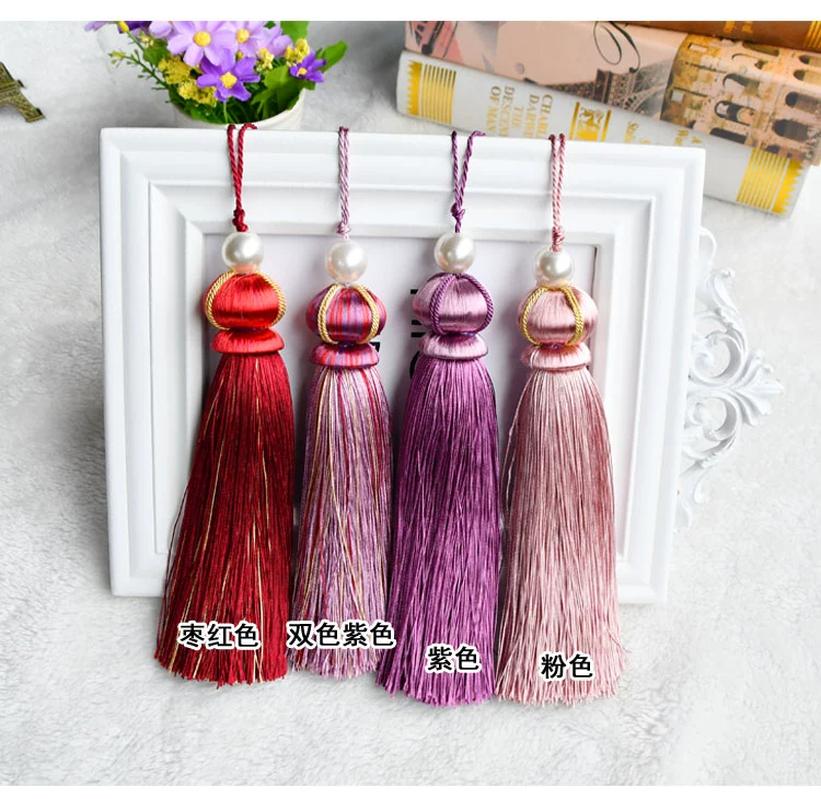 Châu Âu phụ kiện rèm tua vải lob bảng Á hậu phụ kiện phải tai tua nhỏ treo đệm sofa mặt dây chuyền gối - Phụ kiện rèm cửa thanh treo rèm chữ u