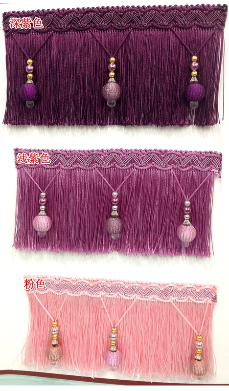 Các rèm cửa phong cách châu Âu ren 10cm túi lụa vàng hạt mới ren rèm phụ kiện để được xếp hạng tua phụ kiện trang trí quần áo - Phụ kiện rèm cửa thanh treo rèm cửa bằng gỗ
