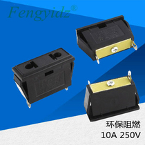 National standard flat round 2-hole AC power socket National standard European standard universal embedded two-hole power terminal wiring socket