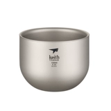 Кейт Кайс чистый титановый чай чайник двойной изоляцию анти -хот -хаус титановый чашка чашка чашка офис офис титановый чашка