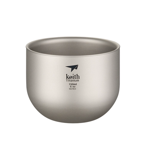 Кейт Кайс чистый титановый чай чайник двойной изоляцию анти -хот -хаус титановый чашка чашка чашка офис офис титановый чашка