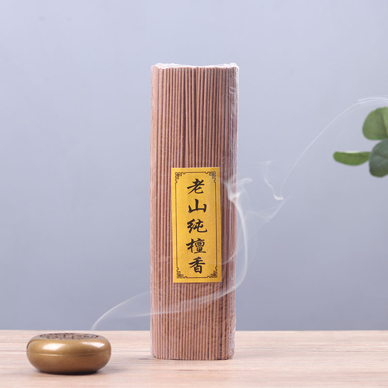Line incense natural Laoshan sandalwood gift Buddha for Buddhist incense temple household indoor Guanyin God of wealth without sign Zen incense 500g