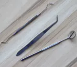 Три -часы зубочистки для зубочистки крючков из нержавеющей стали на зубные выставки