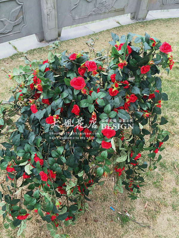Simulated rose vine walls hanging fake vine living room decorated ceiling leafy vine pipeline decorated flowers