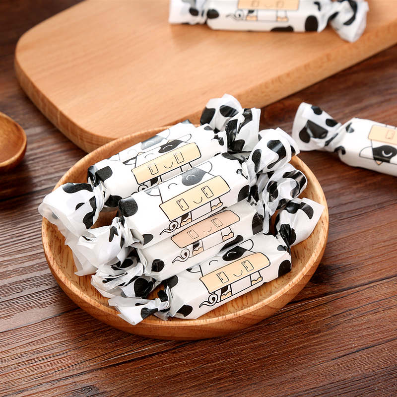 Sweet Meng shop nougat wrapping paper packaging oil paper Candy nougat packaging bag Candy wrapping paper 50 pieces