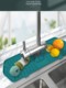 Faucet splash pad bathroom kitchen pad drain pad faucet bottom waterproof thickened silicone pad