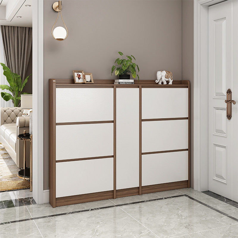 Entrance Door Shoes Cabinet Ultra Slim Home Doorway Entrance Skip Style Containing 17cm PROVINCE SPACE SHOE RACK LARGE CAPACITY XUAN CLOSING CABINET
