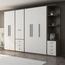Nordic small apartment type wardrobe simple modern master bedroom two doors three doors locker apartment combination simple wardrobe