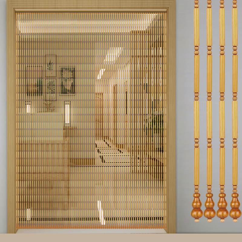 Bamboo Door Curtain Hanging Curtain Room Divider Chinese Style Living Room Home Bathroom Restaurant Hotel Entrance New Model Special Price