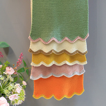 Xiduo childrens clothing autumn and winter New Girls color personalized knitted scarf baby cute with childrens decoration