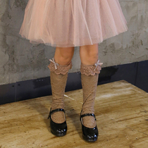 Korean girl socks Spring and Autumn 2016 new Korean Lady lace bow Joker lace Joker lace childrens socks