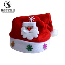 Girls Christmas decorations Christmas hats children Party headwear children red cartoon caps