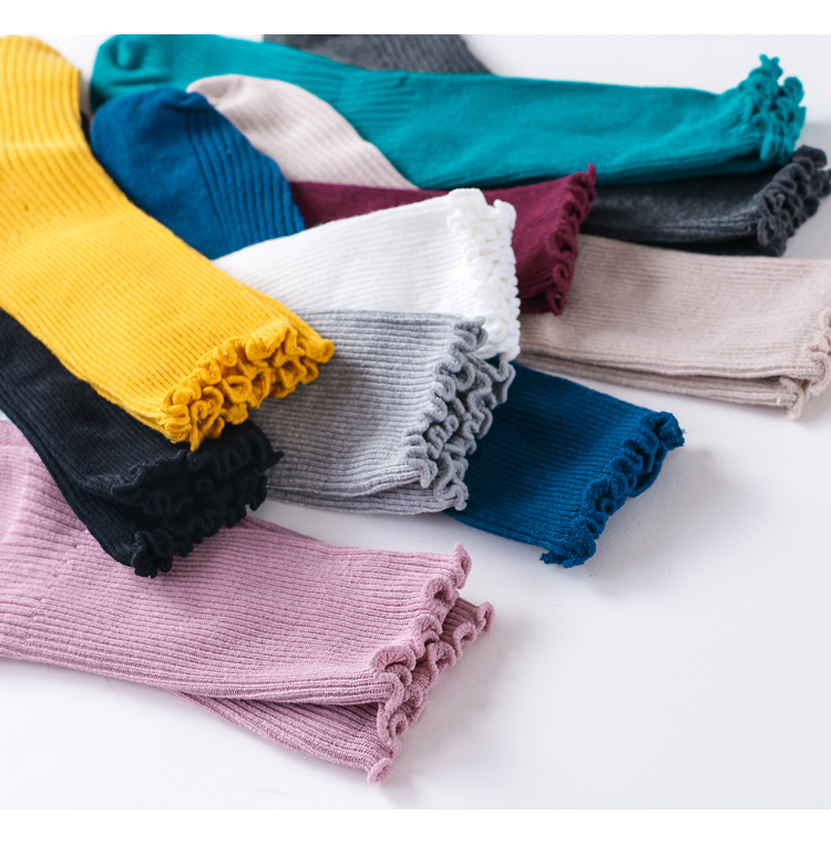 Phiên bản Hàn Quốc của mùa xuân và mùa thu trẻ em mới vớ vớ cotton cô gái vớ cotton trong đống vớ trong vớ công chúa lớn tất đùi cho bé gái