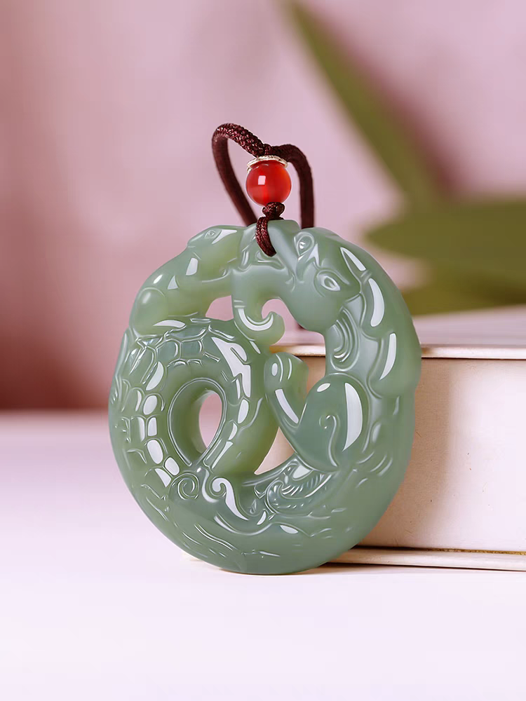 時代物 本物和田玉 原石 土沁 透彫 遊龍戯鳳紋 玉佩 根付 美品 Tan's Atelier | eBay Stores