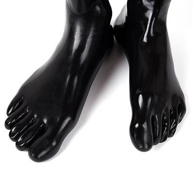 Latex five-finger socks, rubber coat, latex one-piece molded short socks in stock