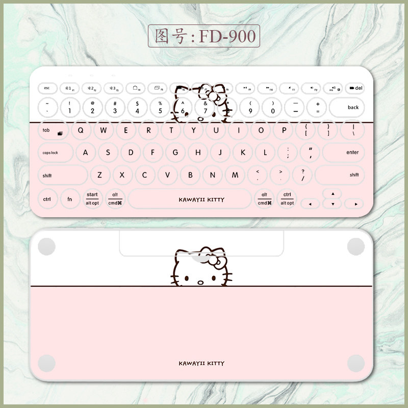 Logitech Rotech k380 Keyboard Cling Film Wireless Bluetooth with box Full pack Custom bilingual character Anti-collision strips paper