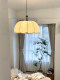French Retro Bedroom Dining Room Chandelier Table Lamp Japanese Mid-Century Wabi-Sabi Style Solid Wood Fabric Printed Lighting Casa