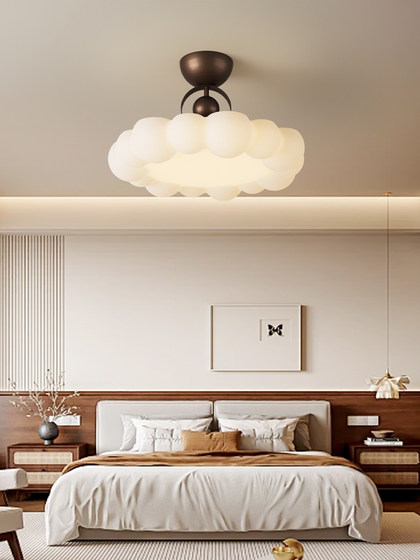 French-Style Vintage Light Luxury Bedroom Ceiling Lamp, Retro Creative Lace Eye-Protection Study Room Lamp, Simple Dining Room Casagd