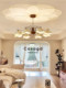 Cream-Colored Eggshell Living Room Chandelier 2025 New French Mid-Century Style Full-Spectrum Eye Protection Lamp Hall Lighting Casa
