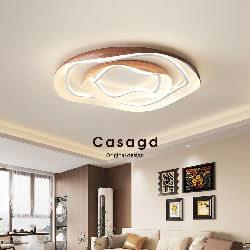 New Mid-Century Style Bedroom Ceiling Lamp Designer Model Walnut Color Retro Study Eye Protection Lamp Casagd New Mid-Century Style Bedroom Ceiling Lamp Designer Model Walnut Color Retro Study Eye Protection Lamp Casagd