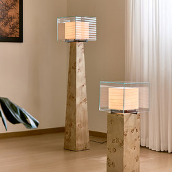 Designer Ji Yutang's Japanese Wabi-Sabi Style Vintage Tree Stump Floor Lamp, High-End Artistic Lamp for Hotel, Villa, and Living Room