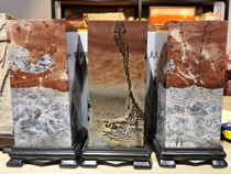 (Grass stone Chinese painting stone stone stone) 25*10 * 10cm large square pillar grass flower stone (order link)