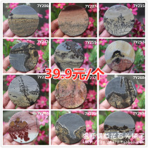 2 grass flowers stone stone stone stone stone stone diameter 7cm round Tea Cup cushion fish tank stone small flakes selected flowers