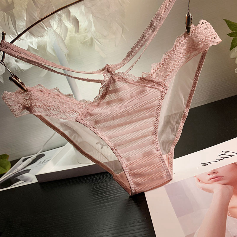 Sexy binding hollow waist pure crotch underwear lace mesh transparent hot and confusing passionate trigone thin
