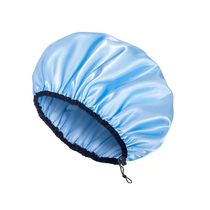 Adjustable double layer bath cap waterproof bath cap Home Anti-smoke fashion Women Enlarge Thickened Adult Bath Cap