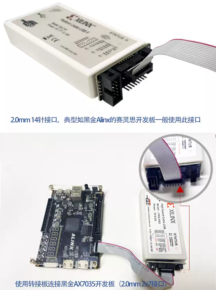 Platform Cable USB II 下載器xilinx 全系列fpga cpld可用DLC10