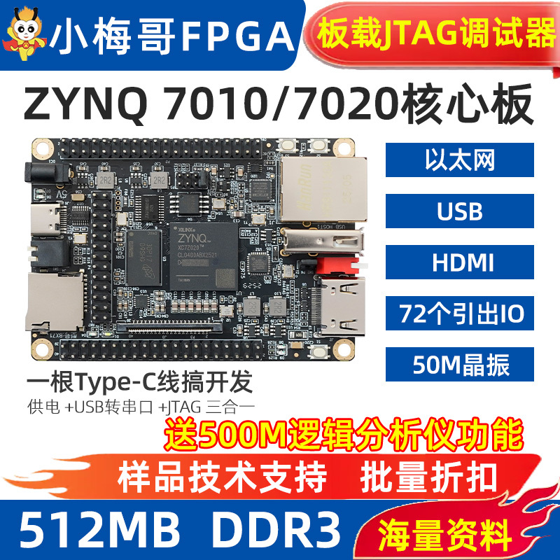 Xiaomei Ge Industrial Grade Zynq7010 7020 Fpga Core Board Development Board Jtag Ethernet HDMI Bx71