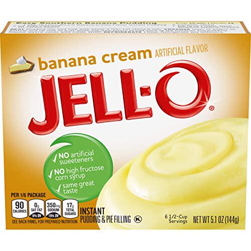 Jell-O Instant Pudding Pie Filling Banana Cream