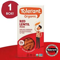 Tolerant Organic Gluten Free Red Lentil Penne Pasta