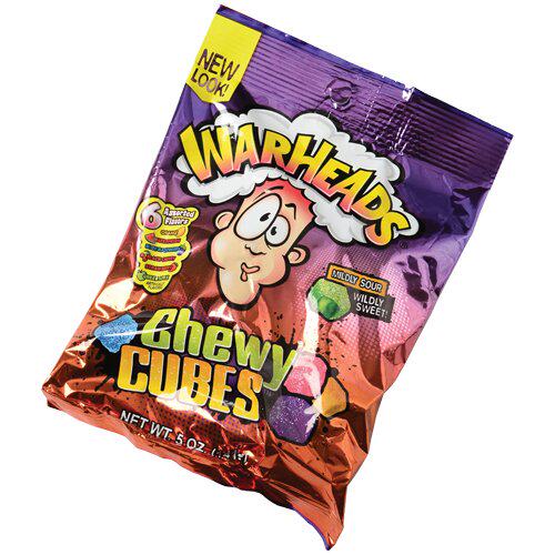 Warheaders Chewy Cubes Molly Sour Wildly Sweet Bag
