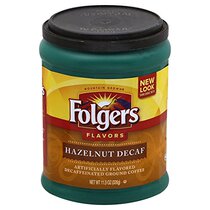 Folgers Decaf Hazelnut Flavored Ground Coffee 11 5